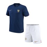 2022 France Home Football Set (Shirt + Short) Children's