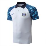 2022-2023 Chelsea Light Grey Football Polo Shirt Men's