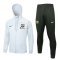 2023-2024 Barcelona Light Grey Football Training Set (Jacket + Pants) Men's #Hoodie