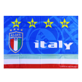 Italy Team Blue Football Flag