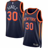 Male New York Knicks Statement Edition Jersey 2022-2023 Brand Navy Julius Randle #30