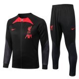 2022-2023 Liverpool Black Football Training Set (Jacket + Short) Men's