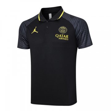 2023-2024 PSG x Jordan Black Football Polo Shirt Men's