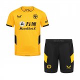 2021-2022 Wolverhampton Home Children's Football Shirt (Shirt + Short)