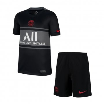 2021-2022 PSG Third Children's Football Shirt (Shirt + Shorts)