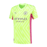 2023-2024 Manchester City Goalkeeper Green Football Shirt Men's