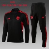 2022-2023 Bayern Munich Black Football Training Set Children's