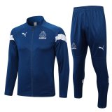 2022-2023 Olympique Marseille Blue Football Training Set (Jacket + Pants) Men's