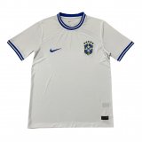 2022 Brazil White Football Training Shirt Men's