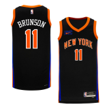 Male New York Knicks City Edition Jersey 2022-2023 Black Jalen Brunson #11