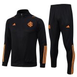 2023-2024 Internacional Black Football Training Set (Jacket + Pants) Men's
