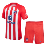 2023-2024 Atletico Madrid Home Football Set (Shirt + Short) Men's