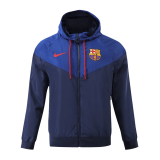 2023-2024 Barcelona Navy Windbreaker Football Jacket Men's #Hoodie