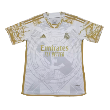 2023-2024 Real Madrid Chinese Dragon White Football Shirt Men's