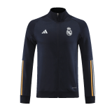 2023-2024 Real Madrid Navy Football Training Jacket Men's