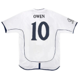 2002 England Home Football Shirt Men's #Retro Owen #10
