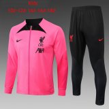 2022-2023 Liverpool Pink Football Training Set (Jacket + Short) Children's