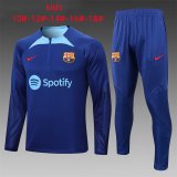 2022-2023 Barcelona Blue Football Training Set Children's
