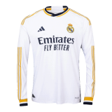 2023-2024 Real Madrid Home Football Shirt Men's #Long Sleeve