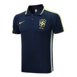 2023 Brazil Royal Soccer Polo Shirt Men's