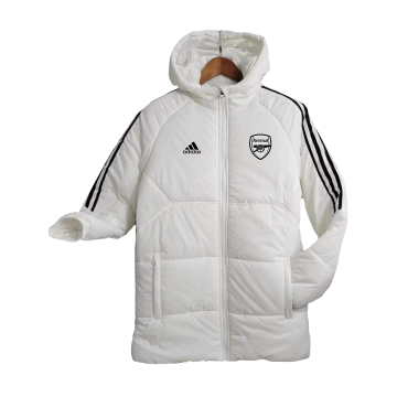 2023-2024 Arsenal White Football Winter Jacket Men's