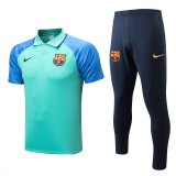 2022-2023 Barcelona Green Football Training Set (Polo + Pants) Men's