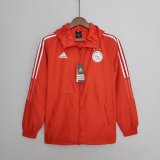 2022-2023 Ajax Red All Weather Windrunner Football Jacket Shirt Men's
