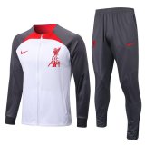 2022-2023 Liverpool White Football Training Set (Jacket + Pants) Men's