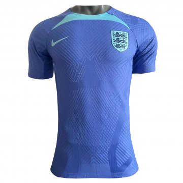 2022 England Pre-Match Blue Short Football Training Shirt Men's #Match