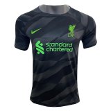 2023-2024 Liverpool Goalkeeper Black Football Shirt Men's