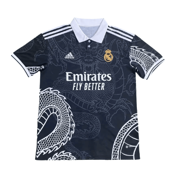 2023-2024 Real Madrid Chinese Dragon Black Football Shirt Men's