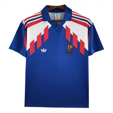 1988-1990 France Home Football Shirt Men's #Retro