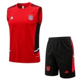 2022-2023 Bayern Munich Red Football Set (Singlet + Short) Men's