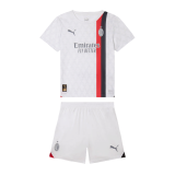 2023-2024 AC Milan Away Football Set (Shirt + Short) Children's
