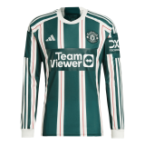 2023-2024 Manchester United Away Football Shirt Men's #Long Sleeve