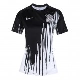 2022-2023 Corinthians Black Short Football Training Shirt WoMen's