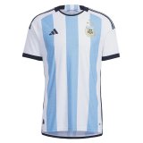 2023 Argentina 3-Star Home World Cup Champions Football Shirt Men's #Player Version