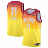 Male NBA All-Star Game Edition Jersey 2023 Brand Orange Joel Embiid #21