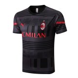 2022-2023 AC Milan Black Short Football Training Shirt Men's