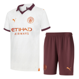 2023-2024 Manchester City Away Football Set (Shirt + Short) Men's