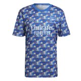 2022-2023 Arsenal Blue Short Football Training Shirt Men's