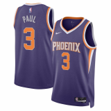 Male Phoenix Suns Icon Edition Jersey 2022-2023 Purple Chris Paul #3