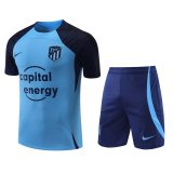 2022-2023 Atletico Madrid Light Blue Football Set (Shirt + Short) Men's