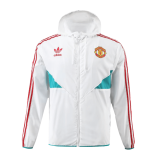 2023-2024 Manchester United White Windbreaker Football Jacket Men's #Hoodie