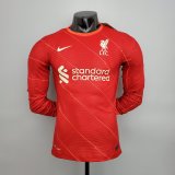2021-2022 Liverpool Home Long Sleeve Men's Football Shirt #Player Version