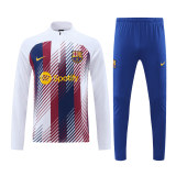 2023-2024 Barcelona Blue&Red&White Football Training Set (Sweatshirt + Pants) Men's