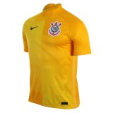 2021-2022 Corinthians Yellow Goalkeeper Men's Football Shirt