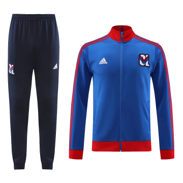 2023-2024 Olympique Lyonnais Blue Football Training Set (Jacket + Pants) Men's