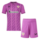 2023-2024 Athletic Club de Bilbao Goalkeeper Football Set (Shirt + Short) Children's