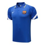 2021-2022 Barcelona Blue II Football Polo Shirt Men's